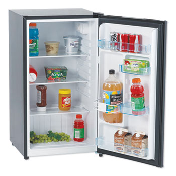 Mini-fridge with drinks inside
